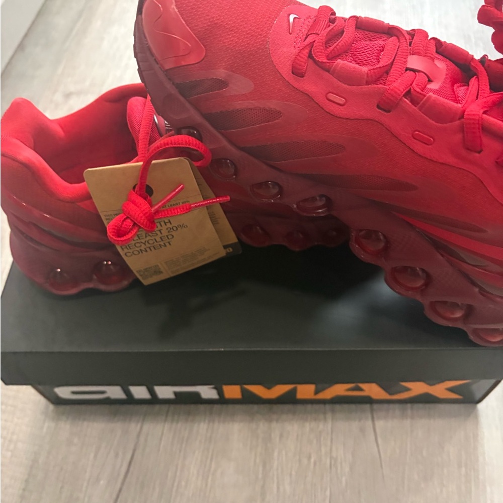Nike Red Women's Air Max Athletic Sneakers - Picture 2 of 15